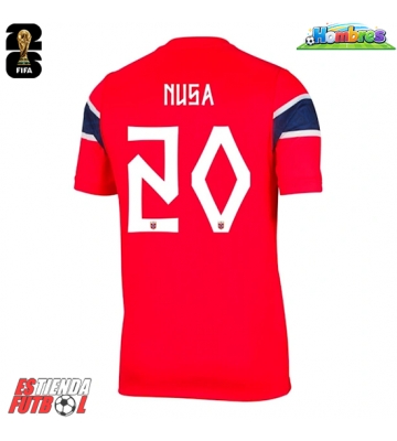 Noruega Antonio Nusa #20 Primera Equipación Mundial 2026 Manga Corta